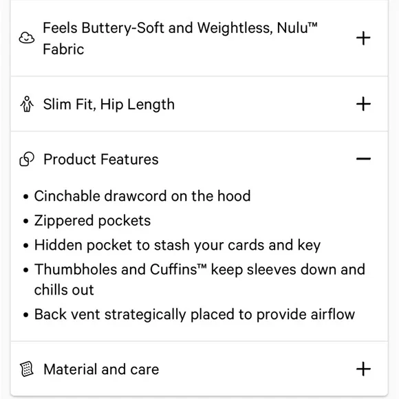 043.Lululemon Define hooded jacket shine radiant foil print French press sizes 8 - Picture 8 of 16